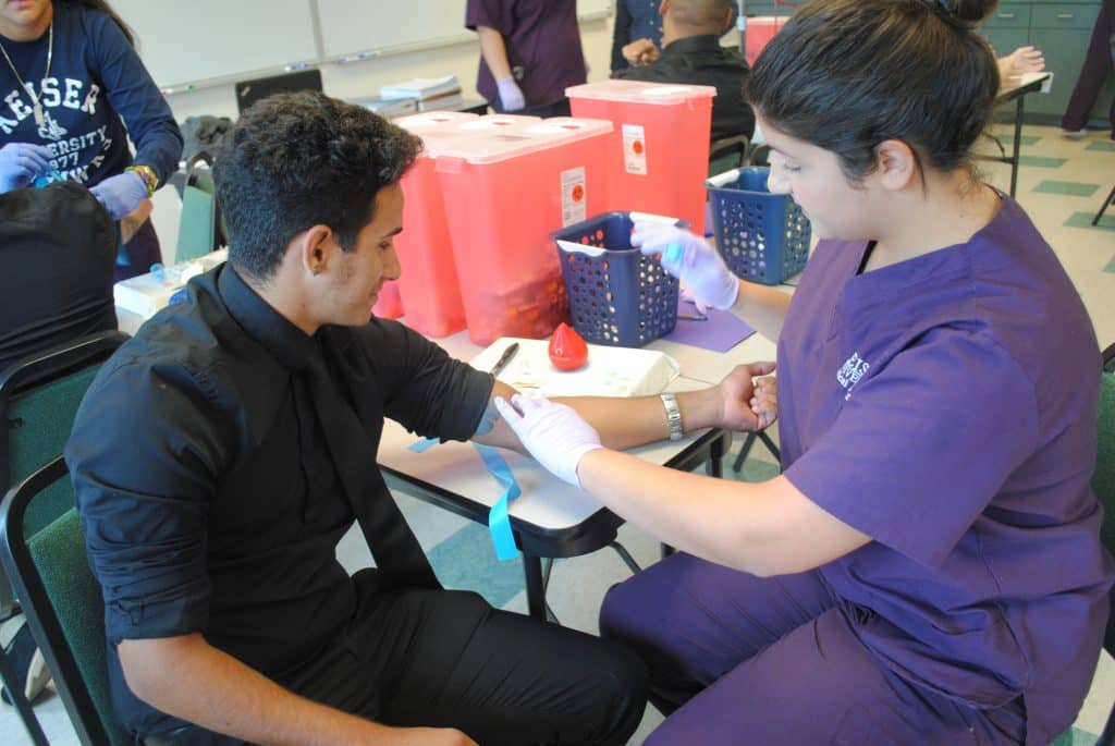 Miami Medical Assisting Students Practice Phlebotomy ...