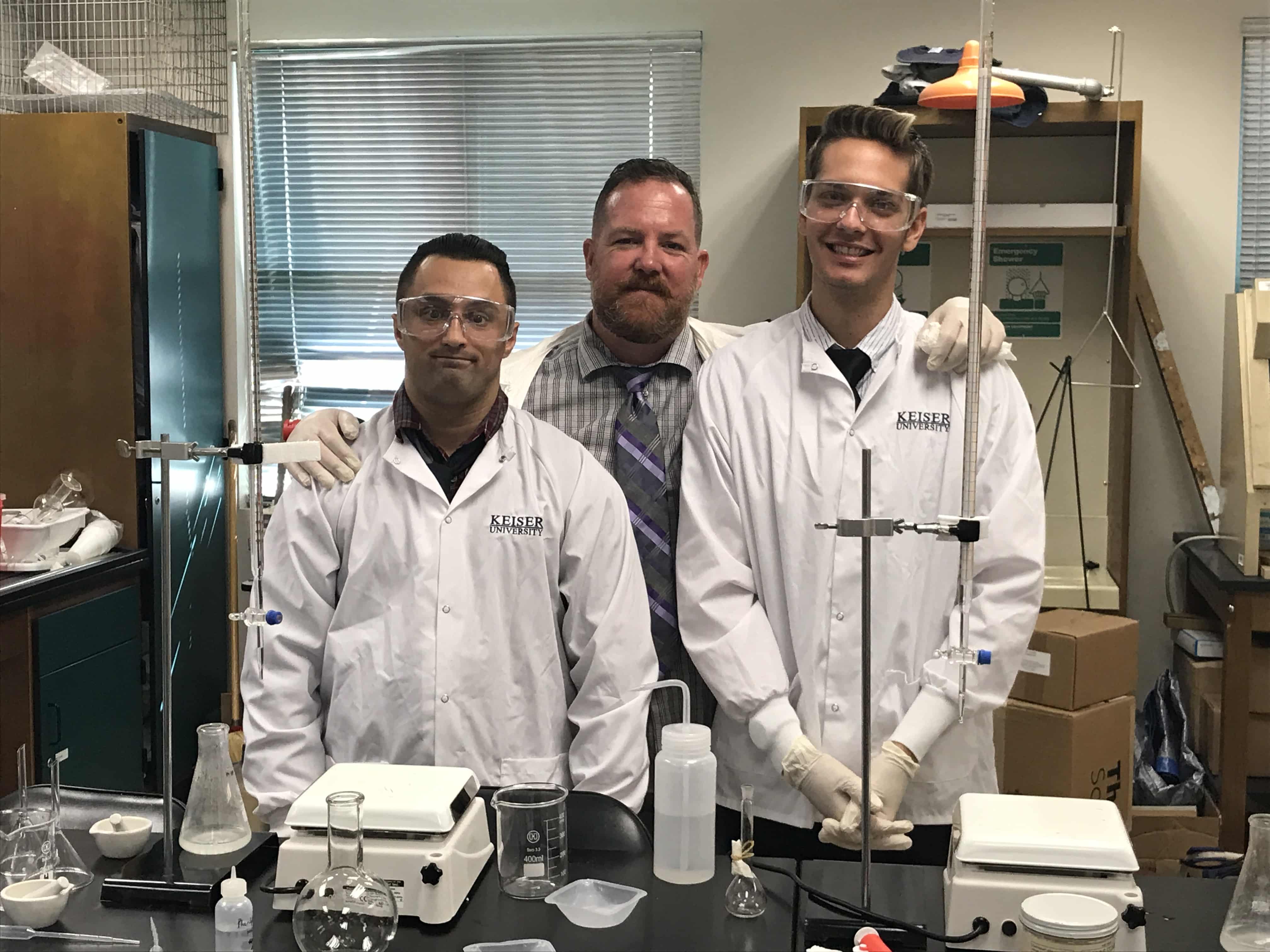 Chemistry Students Perform an Experiment with Antacid