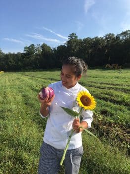 Ku Tlh Farm Tour Aug 2017 1 - Culinary Students Visit Orchard Pond Organics - Academics