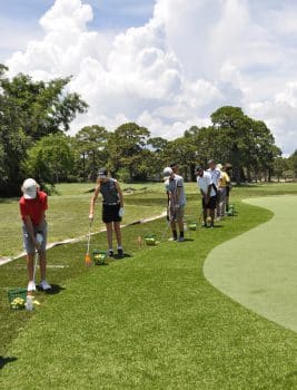 Mi Hs Visit Aug 2017 3 - College Of Golf Hosts Merritt Island High School Boy’s Golf Team - Academics