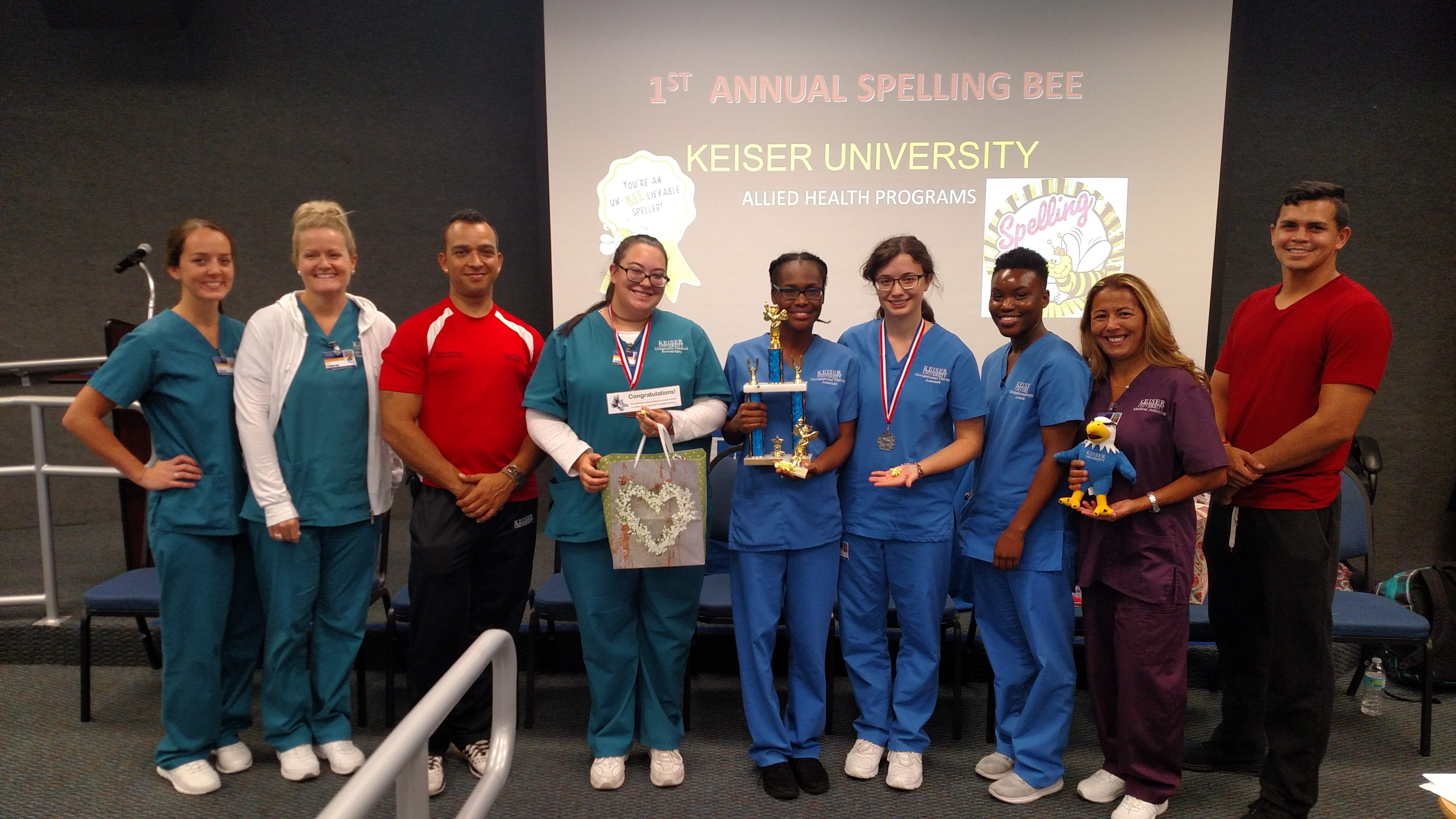 OTA Triumphant in First Annual Spelling Bee at Fort Myers Campus