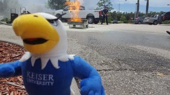 Skylar Fire 1 - Skylar Assists...causes?...fire Extinguisher Training At Fort Myers� - Seahawk Nation