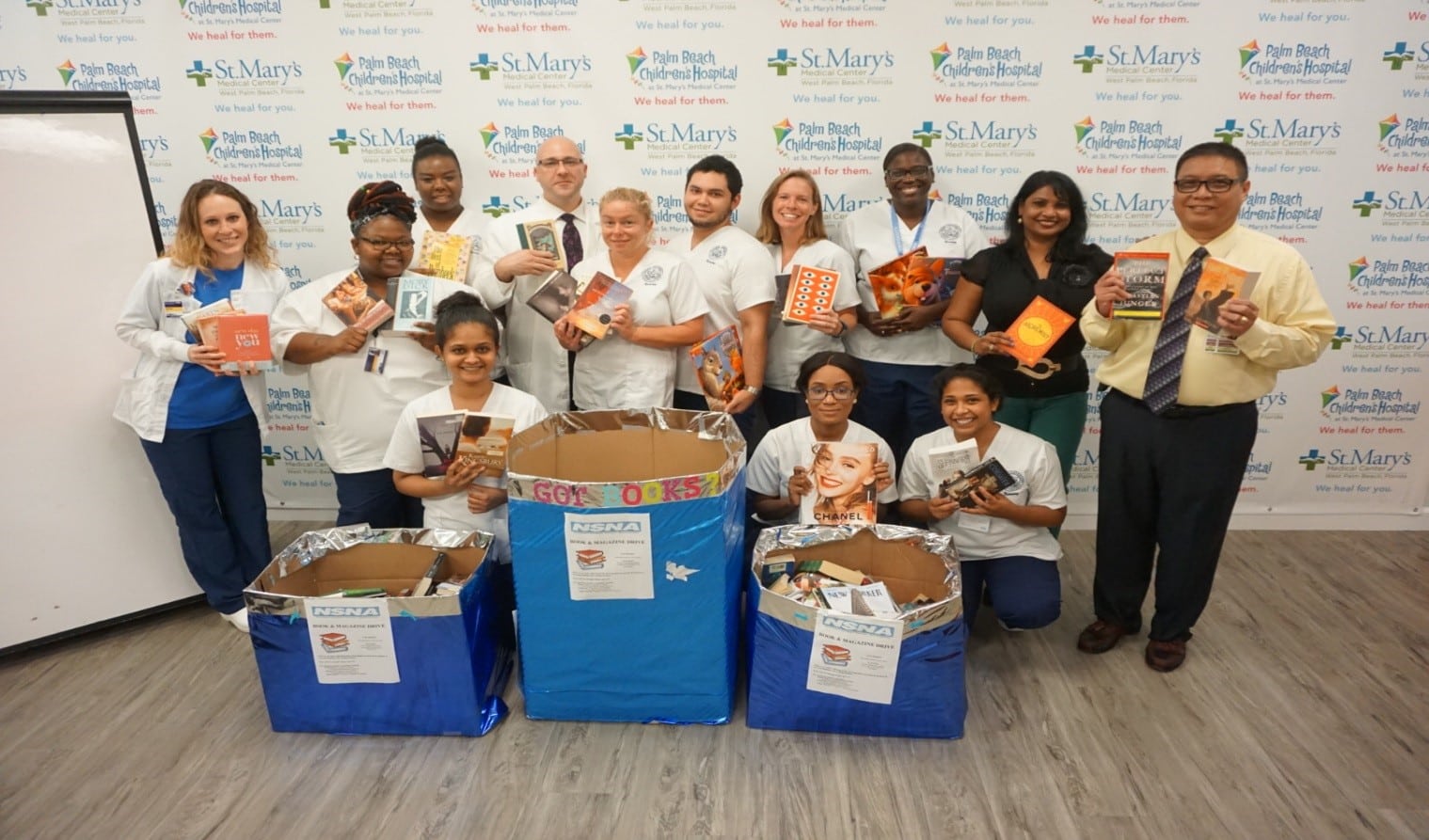 West Palm Beach Campus Collects Books for the National Student Nursing Association