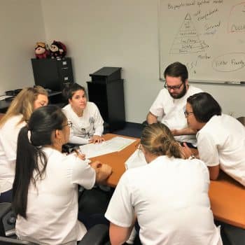 Nur Sept 2017 2 - Melbourne Nursing Students Work On Team Planning - Academics