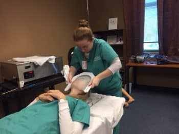 Radiation Therapy Sept 2017 1 - Radiation Therapy Students Learn Therapeutic Techniques - Academics