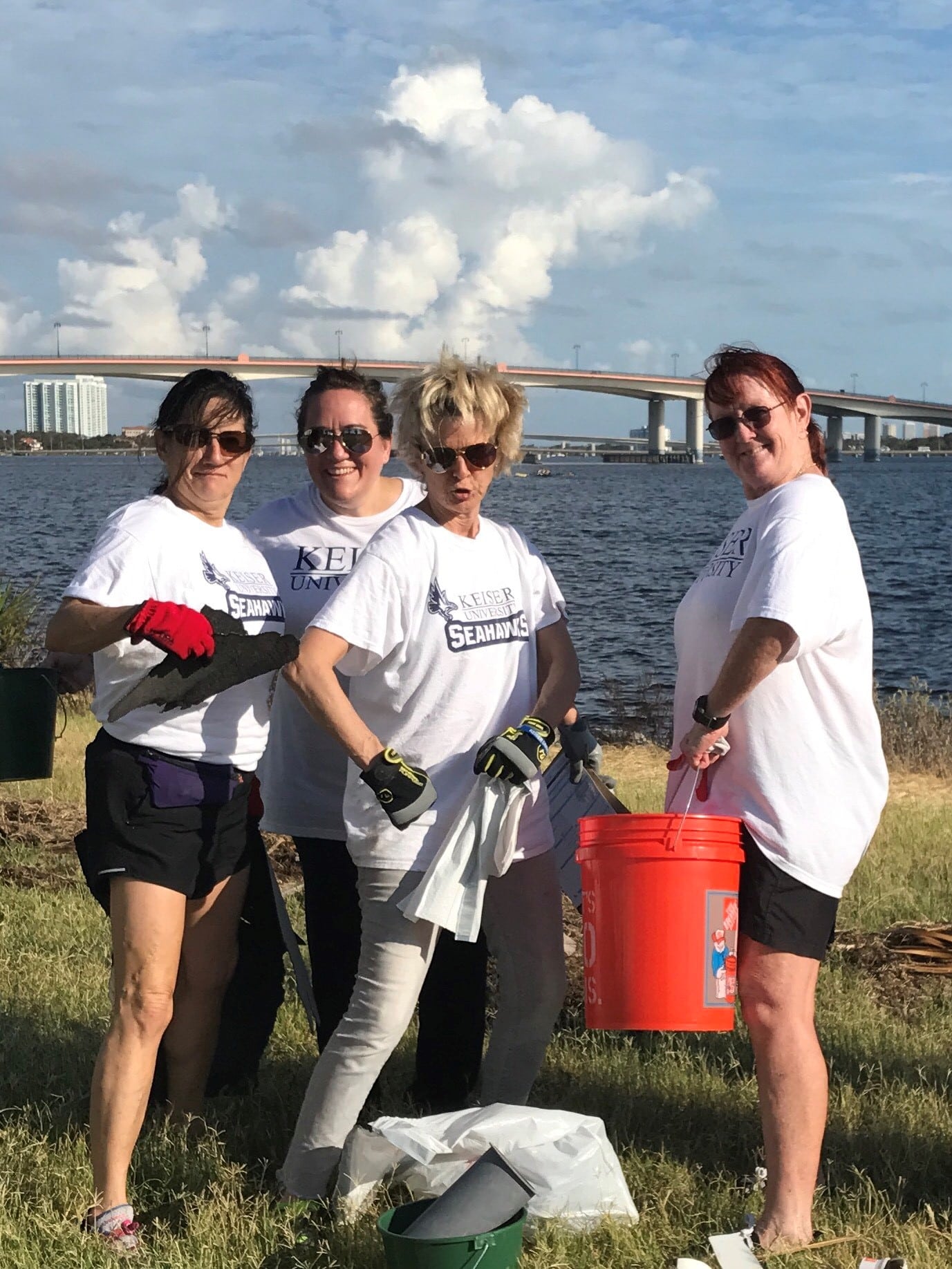 Daytona Campus Participates in Coastal Clean-Up After Hurricane Irma