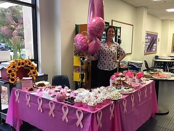 Daytona Beach Holds a Bake Sale to Raise Funds for Breast Cancer Awareness Month