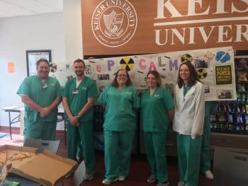 Radiation Oct 2017 1 - Radiation Therapy Students Celebrate Last Day - Seahawk Nation