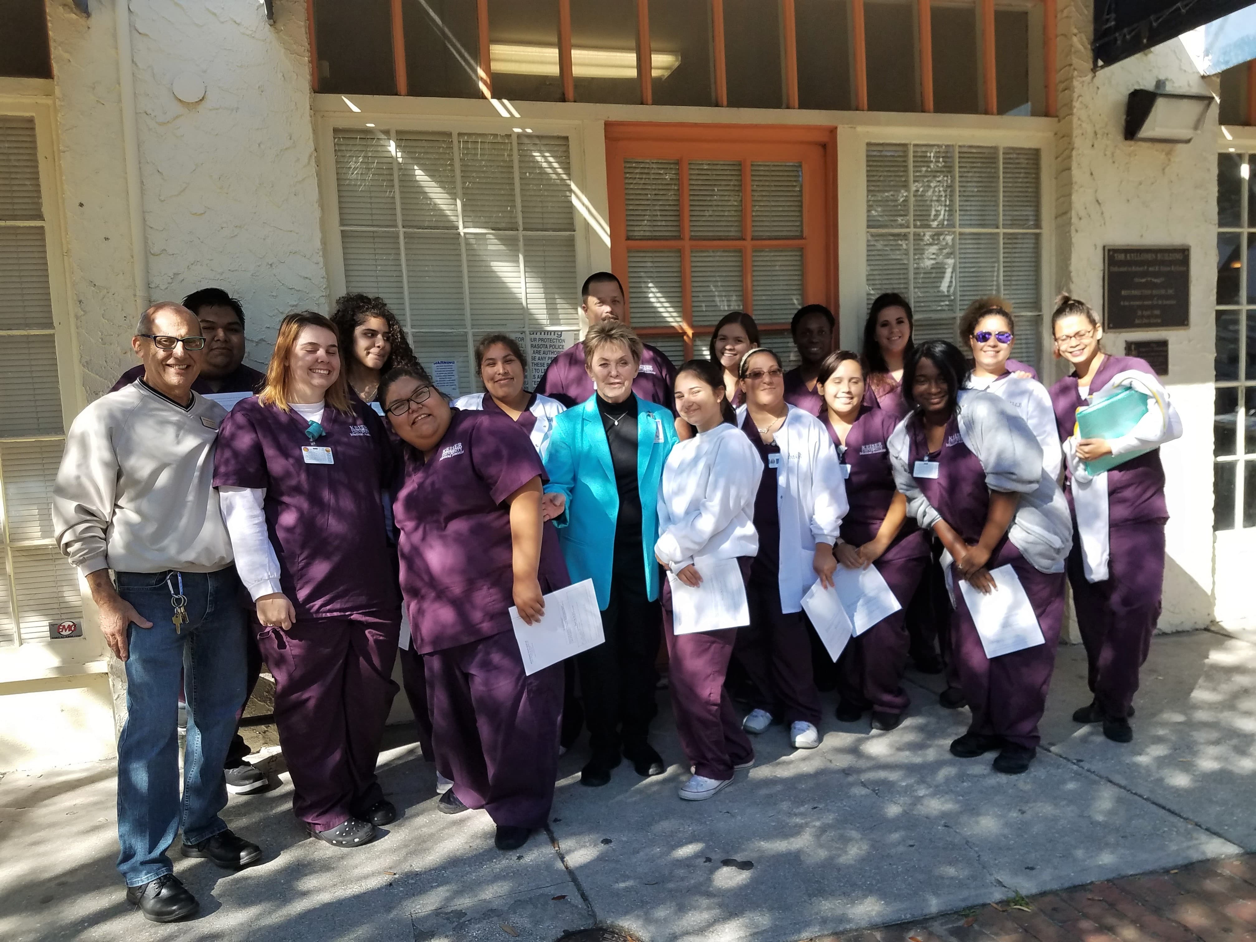 Medical Assisting Students Visit the Resurrection House in Sarasota