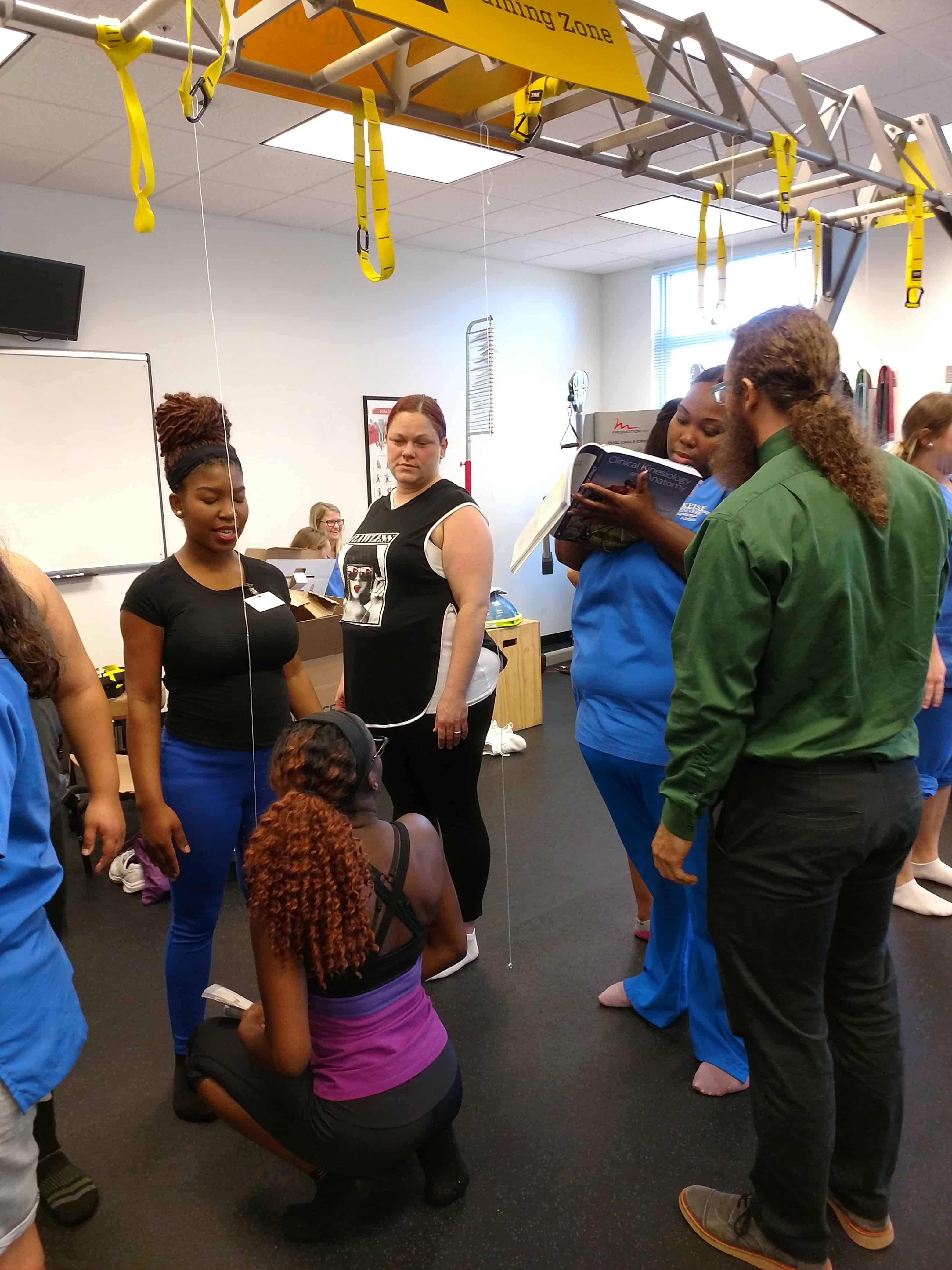 Fort Myers OTA Students Invade Sports Medicine Gym to “Posture” Themselves for Future Success 