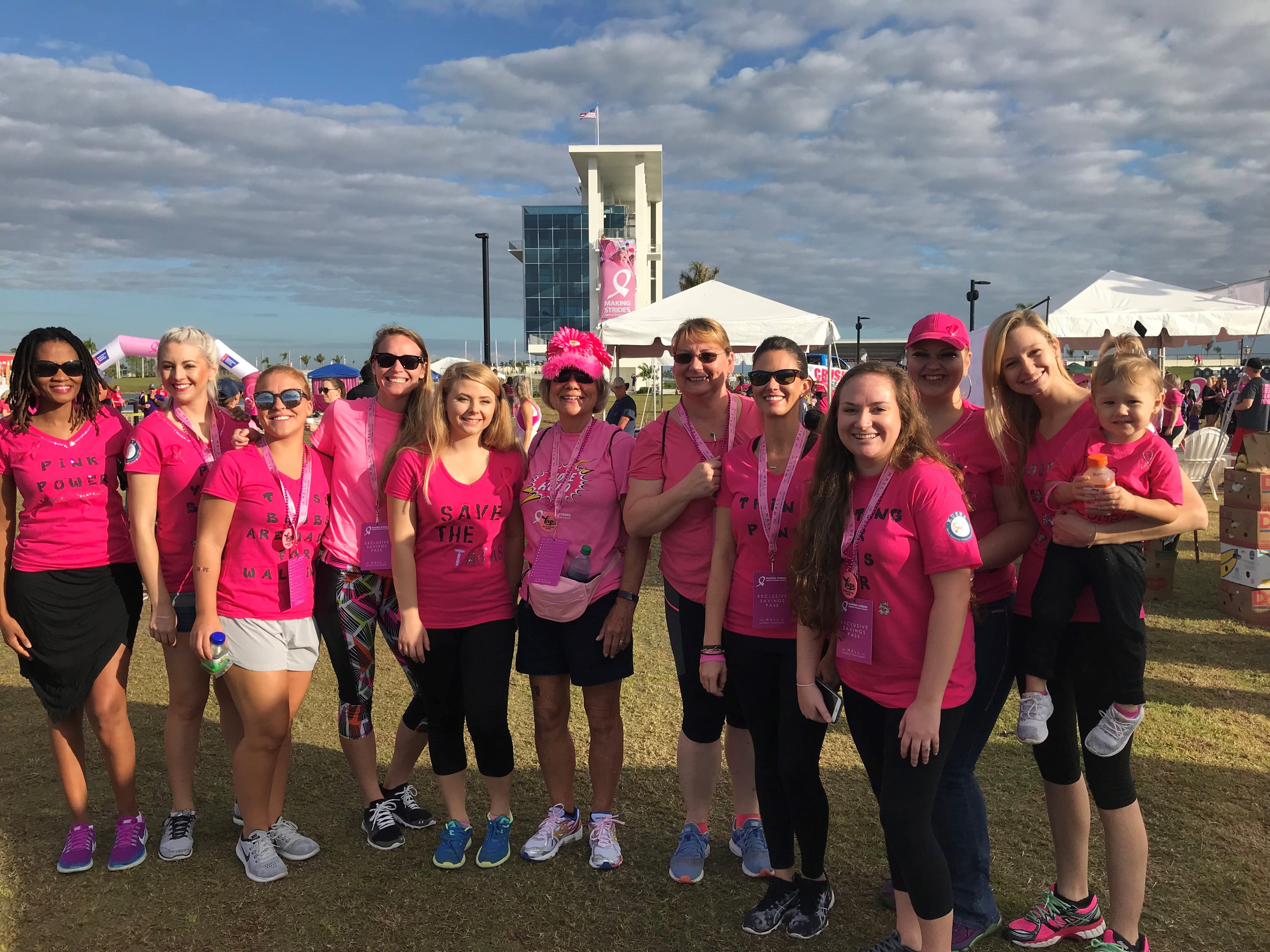 Sarasota Participates in Making Strides Against Breast Cancer 5K