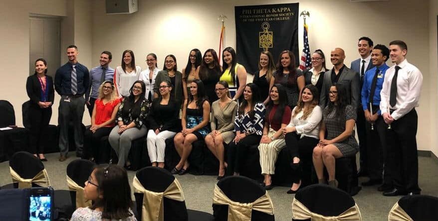 The Miami Campus Holds an Induction Ceremony for New PTK Members