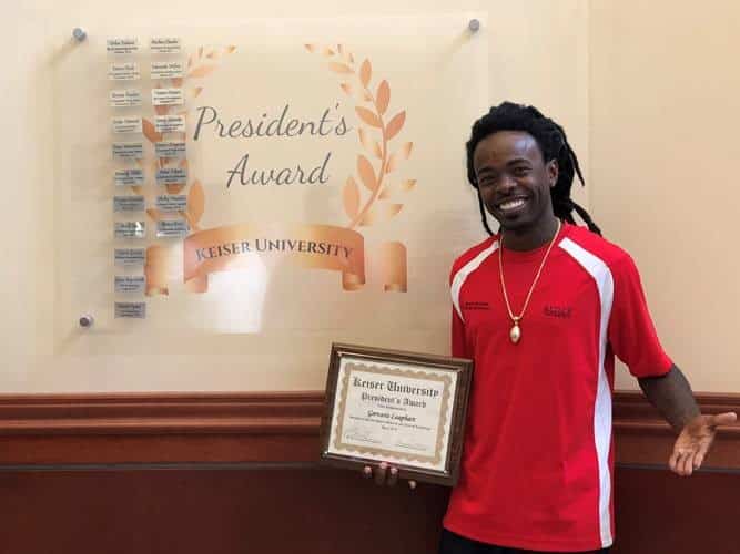 “Civic Responsibility” Earns President’s Award For Highly Deserving Sports Medicine Student in Fort Myers