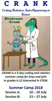 Crank Camp - Ku Is Pleased To Announce Flagship Campus' Coding, Robotics And Engineering Summer Camp - Academics
