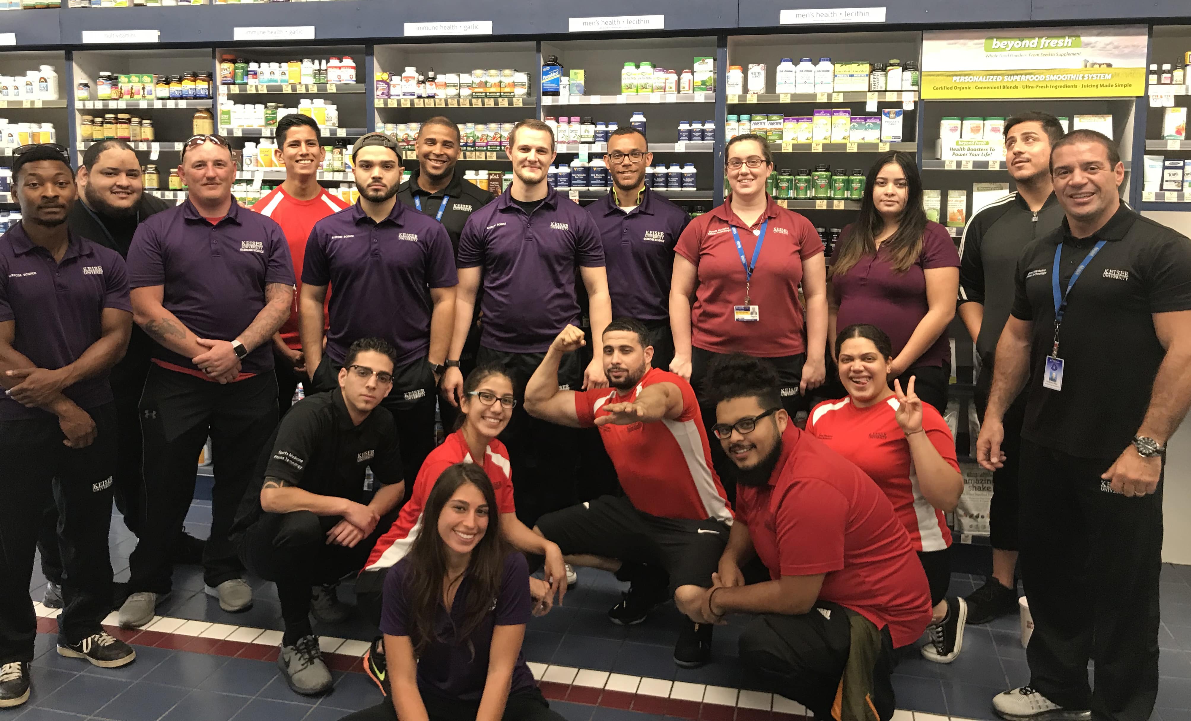 KU Sports Medicine and Fitness Technology Students Visit Local Vitamin Shop