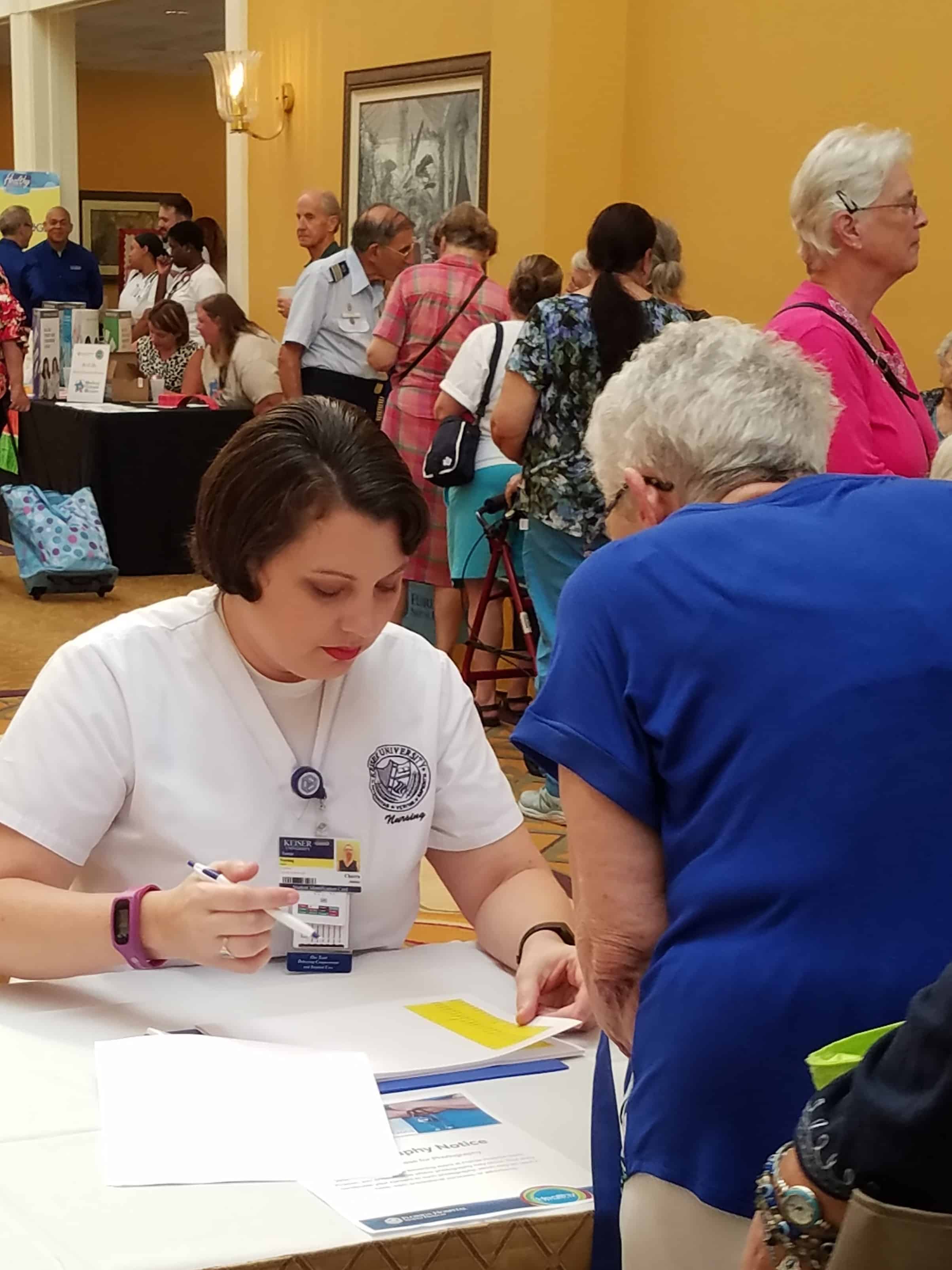 Tampa Nursing Students Help Out at Health Fair