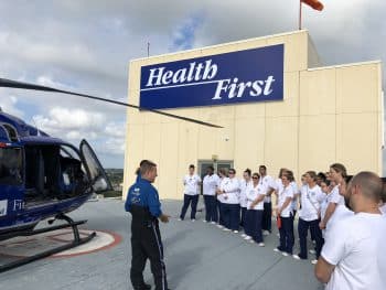 Melbourne Trama Flight Tour B 7 18 - Melbourne Campus Nursing Students Enjoy Tour Of First Flight Helipad - Academics