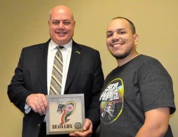 Tampa Professor Collins And Student Carlos Soto 7 18 - Keiser Alumnus Returns To Thank Tampa Professor - Seahawk Nation