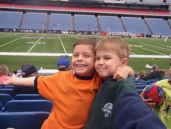 Cade Socha And Zak Istvan Enjoy The Football Stadium - Keiser Football A Family Affair, As Old Friends Reunite - Keiser University Flagship