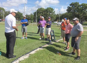 Ku Flagship Golf Clinic B - High School Coaches Enjoy Keiser University Golf Clinic - College Of Golf