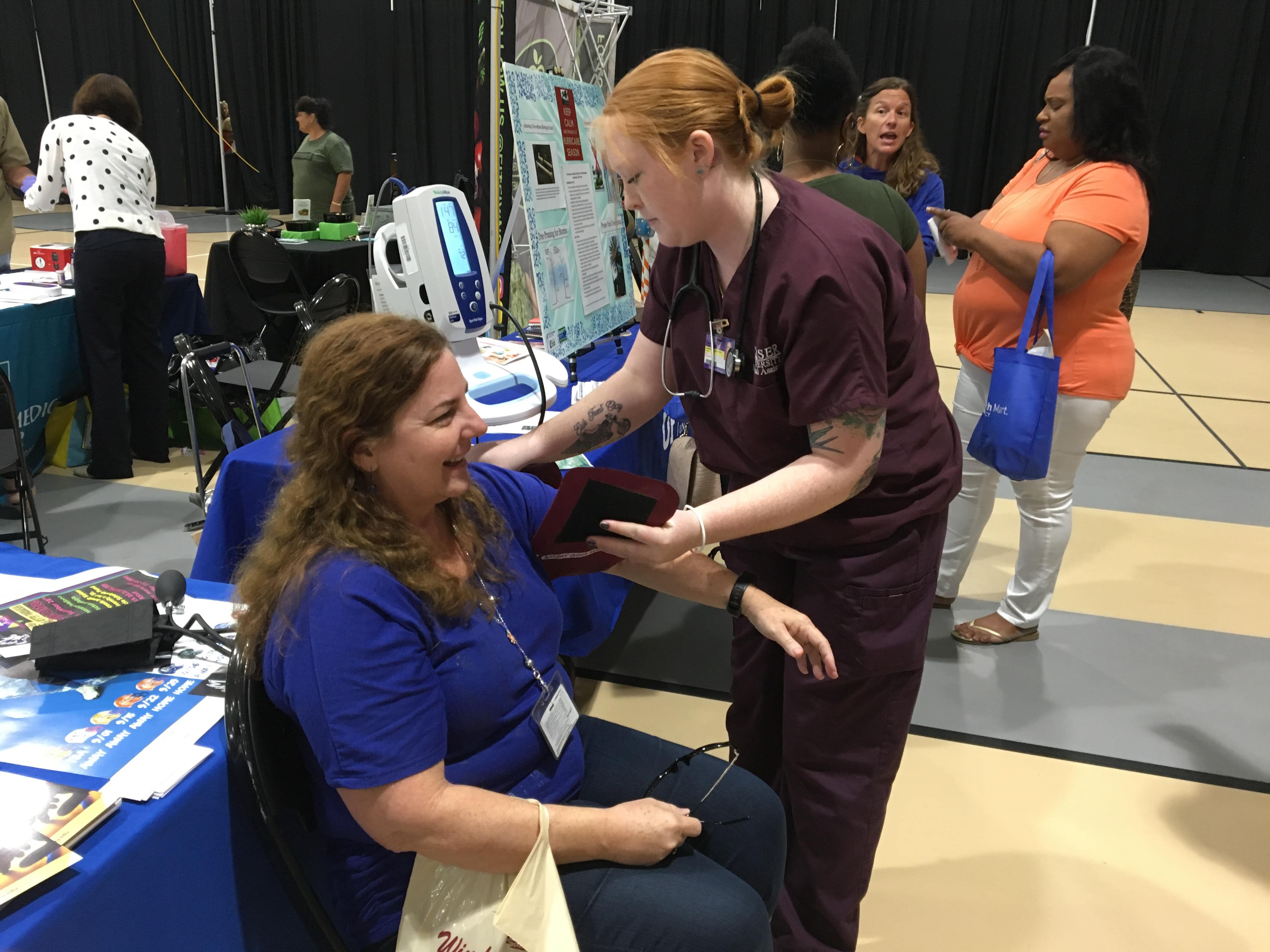 KU Port St. Lucie Campus Students Participate in Health and Benefits Fair