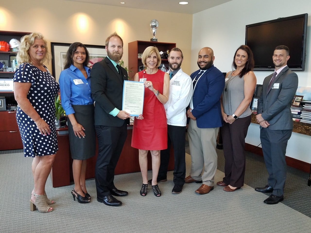 Keiser University College of Chiropractic Medicine Leaders and Students Join Mayor to Proclaim October as National Chiropractic Health Month