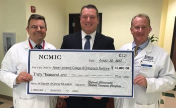 Keiser University S College Of Chiropractic Medicine Receives 30k Donation - News / Events