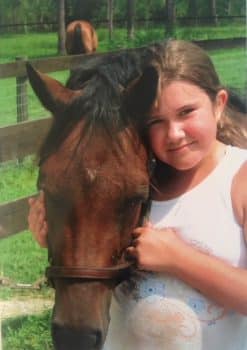 Amandalynn Mayo Age 9 Or 10 With Horse Jasmine - Keiser University Equine Studies Freshman Takes Lifelong Passion To The Next Step - Keiser University Flagship