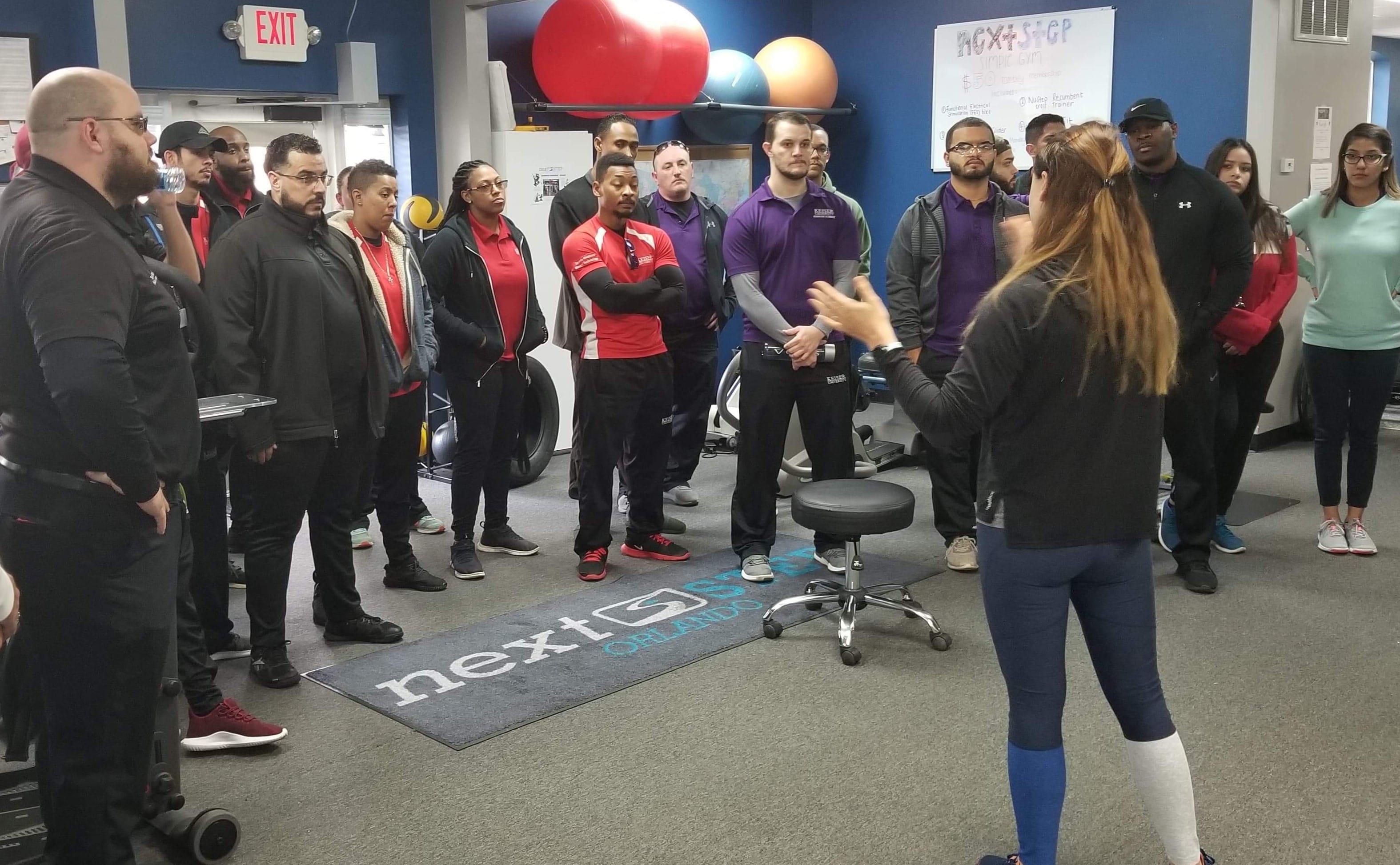 Sports Management & Fitness Technology Students in Orlando Visit Cutting Edge Rehab Centers