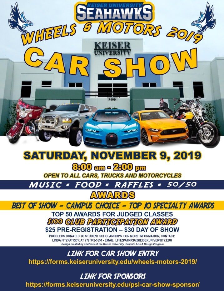 KU Port St. Lucie Car Show Keiser University
