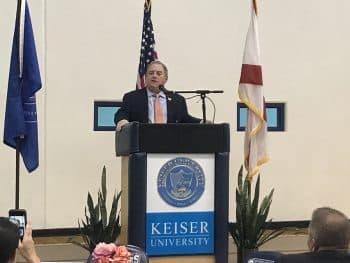 Dr Arthur Keiser Welcomes 2019 Doctoral Residency Students Low Res 7 9 19 - Keiser University's Residency Program Proves Invaluable To Doctoral Candidates - Seahawk Nation