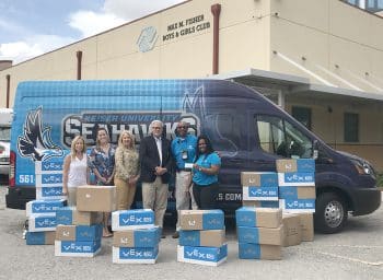 Keiser University And Kids In Stem Present Robotics Learning Tools From The Robotics Education Amp Competition Rec Foundation To Boys And Girls Club Members - Keiser University Flagship