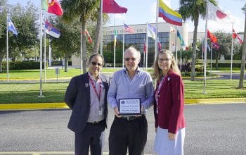 International Program Award Enrique Suarez Glenn Swift And Jennifer Dr Jennifer Peluso 10 19 Lowest Res - Keiser University Faculty Members Are Lauded For International Program Efforts - Seahawk Nation