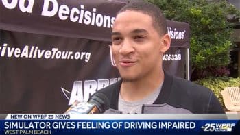 Wpbf Safe Driving Simulator Coverage B 2 27 20 - 'arrive Alive' Safe Driving Simulator Provides Ku Flagship Campus Students And Staff Members Valuable Lessons - Seahawk Nation