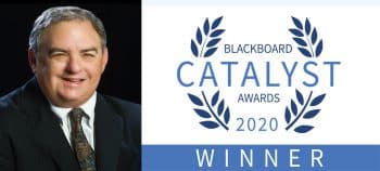 Dr Arthur Keiser With Blackboard Catalyst Award Logo B - Keiser University’s Online Division Wins Blackboard Catalyst Award - Seahawk Nation