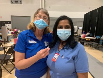 Psl Nursing Students Assist With Covid Vaccines More B 2 21 - Ku Nursing Students Serve As A Valuable Community Resource By Administering Vaccines - Community News