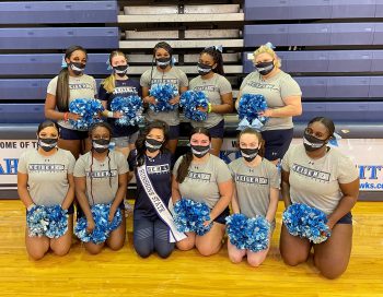 Flagship Laura Pucker And Team With Masks 4 21 - Spirit Squad Members Gain Insights From Coach’s Pageant Experience - Keiser University Flagship