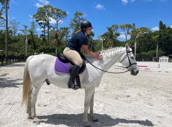Flagship Melissa Brooks Ku Equine Student With Unbreakable Horse 4 21 - Student Sets Sights On A Career In Equestrian Care - Keiser University Flagship