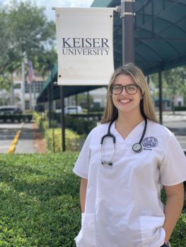Wpb Asn Student Paige Fraser 4 21 - Thankful For The Ease Grant, Keiser University Student Recognizes The Critical Role Of Healthcare Professionals - Academics