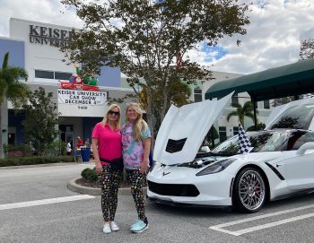 Keiser University’s Port St. Lucie campus recently welcomed hundreds of community friends and neighbors to its annual Wheels and Motors’ Auto Show and Family Winterfest.