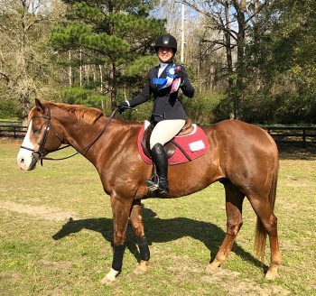 Ku Equine Student Rachel Hanna On Horse - Keiser University Equestrian Student Looks Forward To Study Of Veterinarian Medicine - Keiser University Flagship KU Equine Students Rachel Hanna