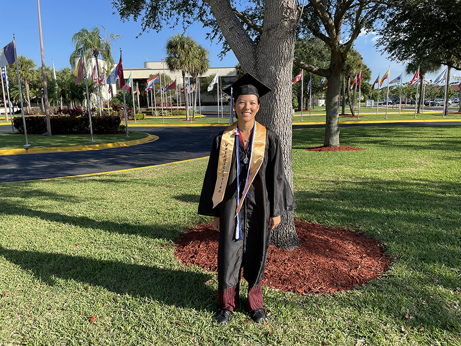 Multidisciplinary Program Opportunities and ‘Hole-In-One’ Focus Help Define Success for Keiser University Valedictorian