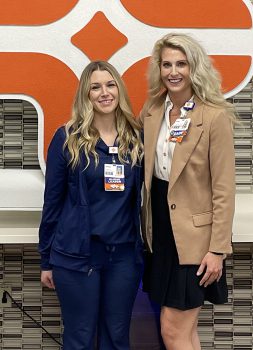 Keiser University Nursing Graduate Amanda Hipley With Hca Florida Jfk North Hospital Ceo Ashley Vertuno - Healthcare Heroes: Inspired By Nurses As A Teen, Keiser University Graduate Excels In The Field - Community News