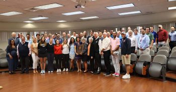 Donna White Joined By The Ku Community Is Presented With The S Fl Pga Hall Of Fame Award - Kucog Faculty Member And Lpga/pga Professional Donna White Is Presented With The South Florida Pga Hall Of Fame Award - College Of Golf