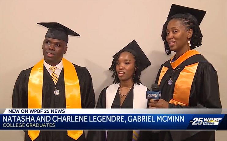 Commencement is Family Affair for Keiser University Port St. Lucie Campus Trio