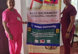 Nursing Faculty Aid After Volcano Eruption