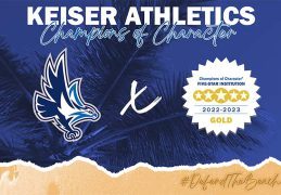 Keiser Earns NAIA Champions of Character Gold Award with Perfect Score