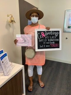 Robin Age Celebrates Her Last Radiation Treatment - Breast Cancer Awareness: Seahawk Football Players Recognize Breast Cancer Survivors As Honorary Team Captains - Keiser University Flagship