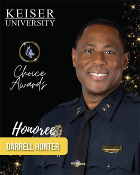 Delray Beach Assistant Police Chief Darrell Hunter Credits His Mother Patricia White Williams And His Grandmother Mae Anderson For Instilling The Desire To Serve His Community - Rising Leader In Law Enforcement Dedicates Keiser University Choice Award Honor To Values Instilled By His Mother And Grandmother - Community News
