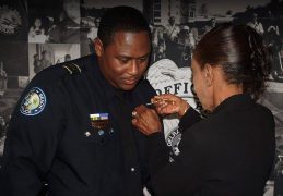 Officer Dedicates Keiser Award to Mother and Grandmother